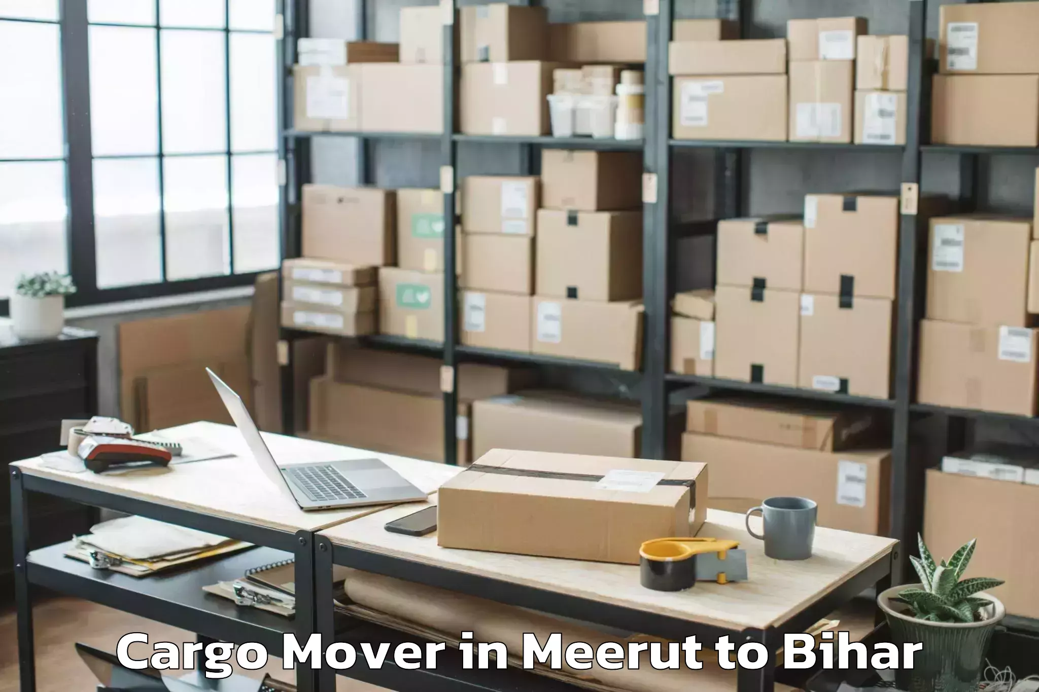 Top Meerut to Mojharia Cargo Mover Available